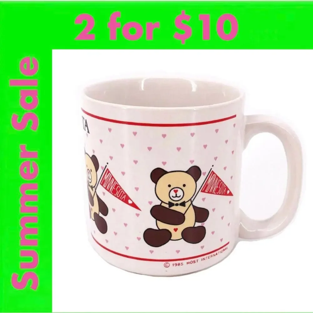 80s Minnesota souvenir coffee mug 1980s vintage SALE